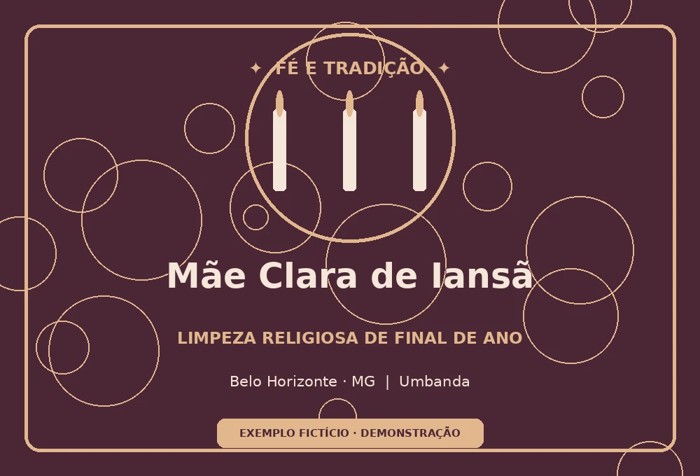 Flyer de Clara de Iansã