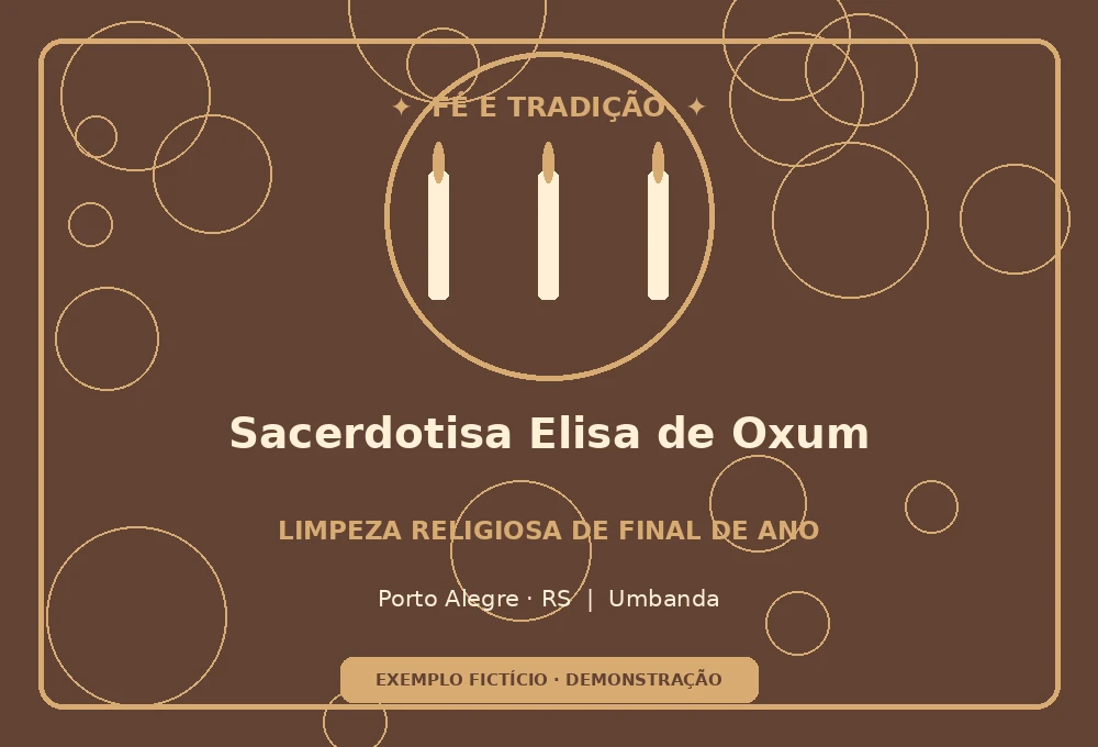 Flyer de Elisa de Oxum