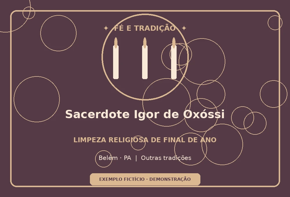 Flyer de Igor de Oxóssi